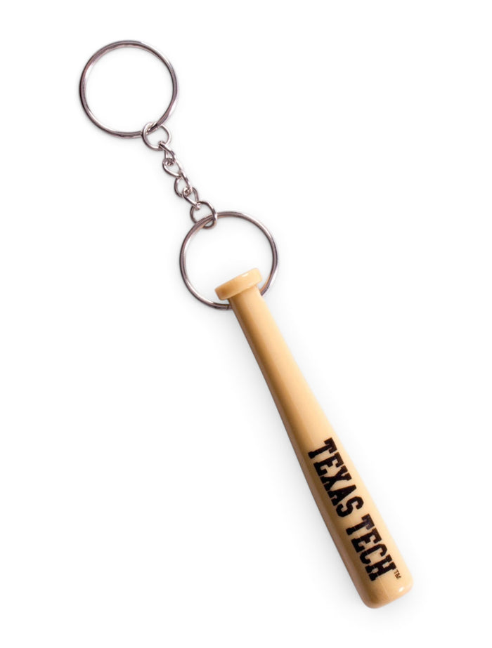 Texas Tech Red Raiders Baseball Bat Bottle Opener Key Chain – Front view