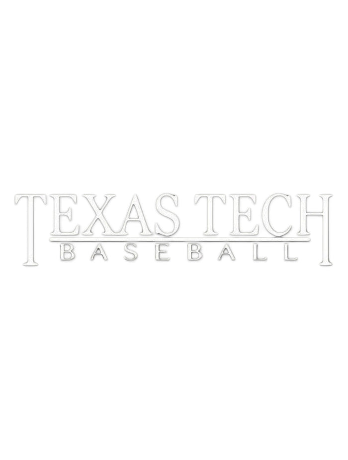 Texas Tech Red Raiders Baseball Decal – Front view