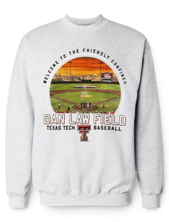 Texas Tech Red Raiders Baseball "InScope" Crewneck Sweatshirt – Front view