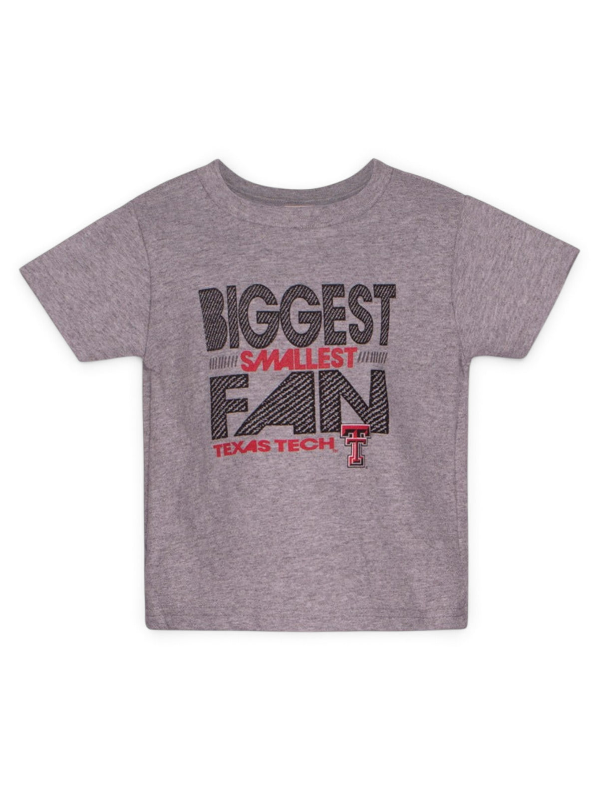 Texas Tech Red Raiders "Biggest Smallest Fan" TODDLER T-Shirt – Front view