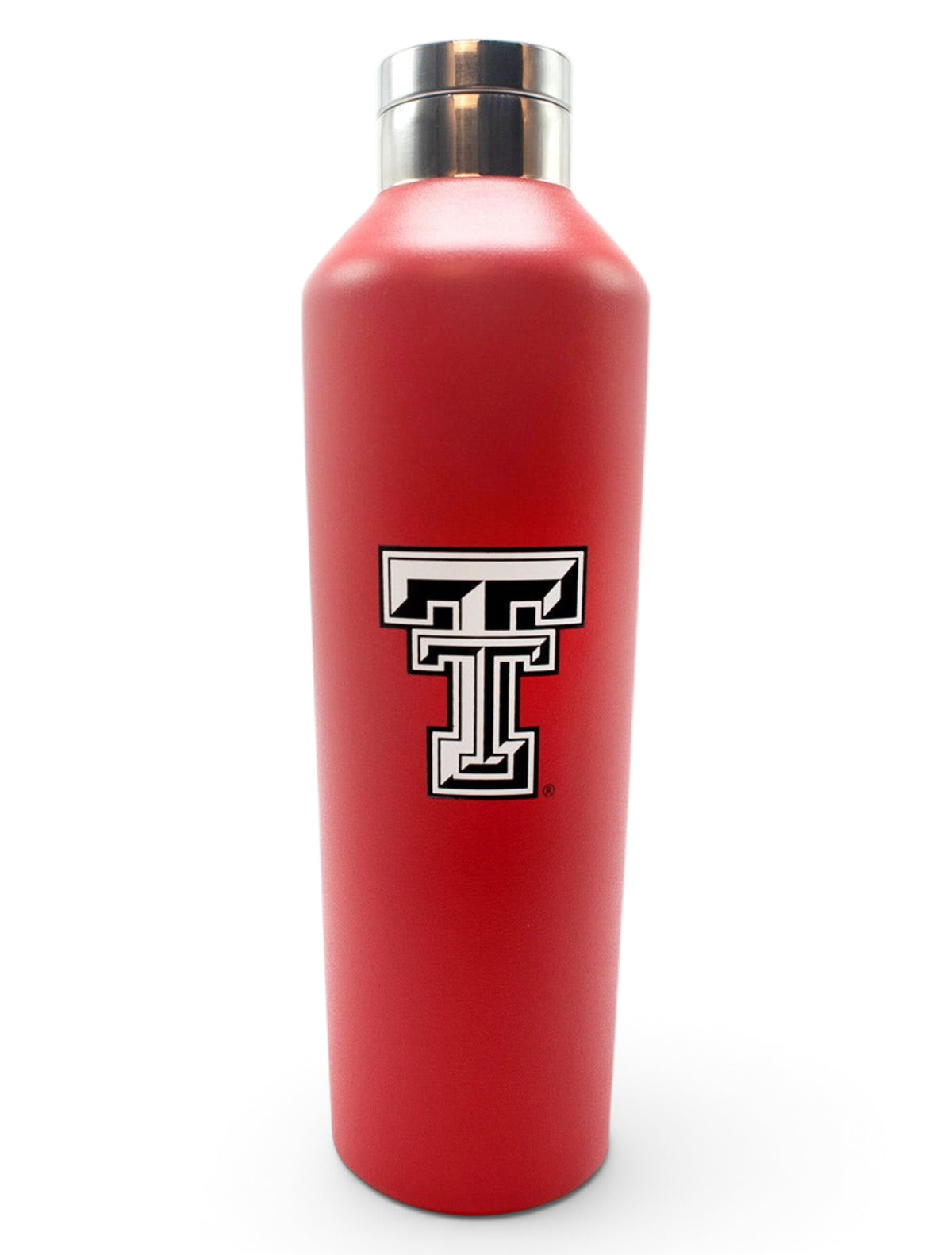 Texas Tech Red Raiders Black and White Double T "Manhattan" Water Bottle – Front view