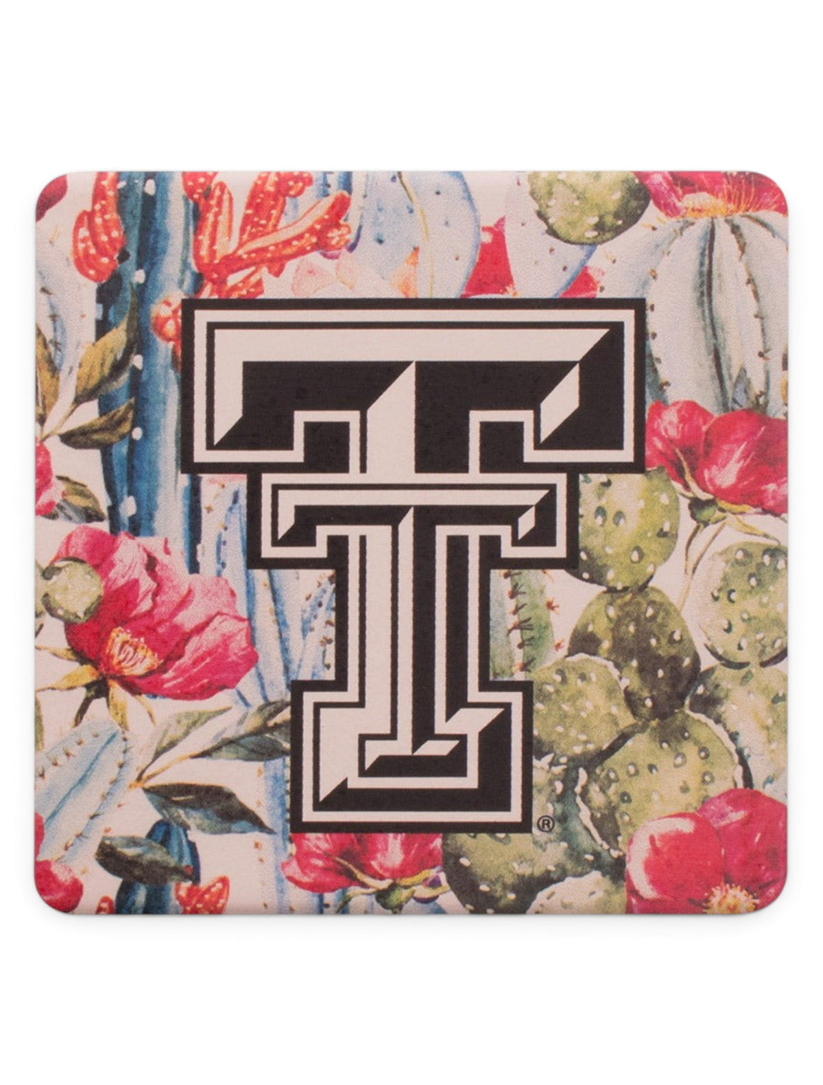 Texas Tech Red Raiders Cactus Double T Coaster – Front view