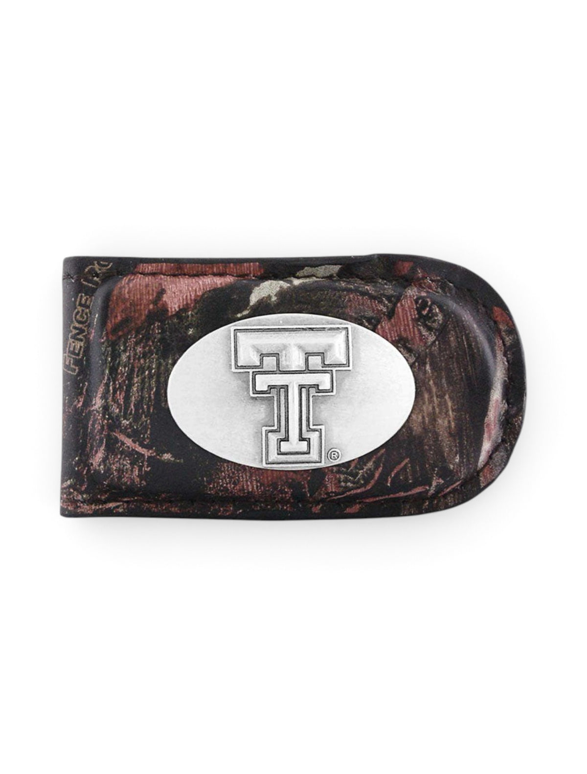 Texas Tech Red Raiders "Camo" Magnetic Money Clip – Front view
