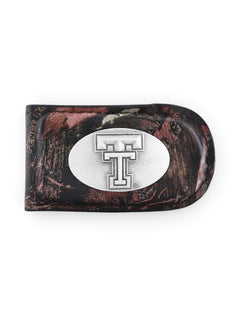 Texas Tech Red Raiders "Camo" Magnetic Money Clip – Front view