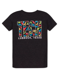 Texas Tech Red Raiders Dinosaurs Lubbock, TX TECH YOUTH T-Shirt – Front view