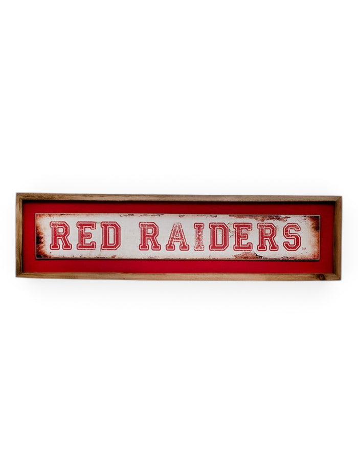 Texas Tech Red Raiders Distressed Wall Decor – Front view