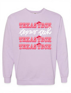 Texas Tech Red Raiders "Dolly Would" Comfort Crew Pullover – Front view