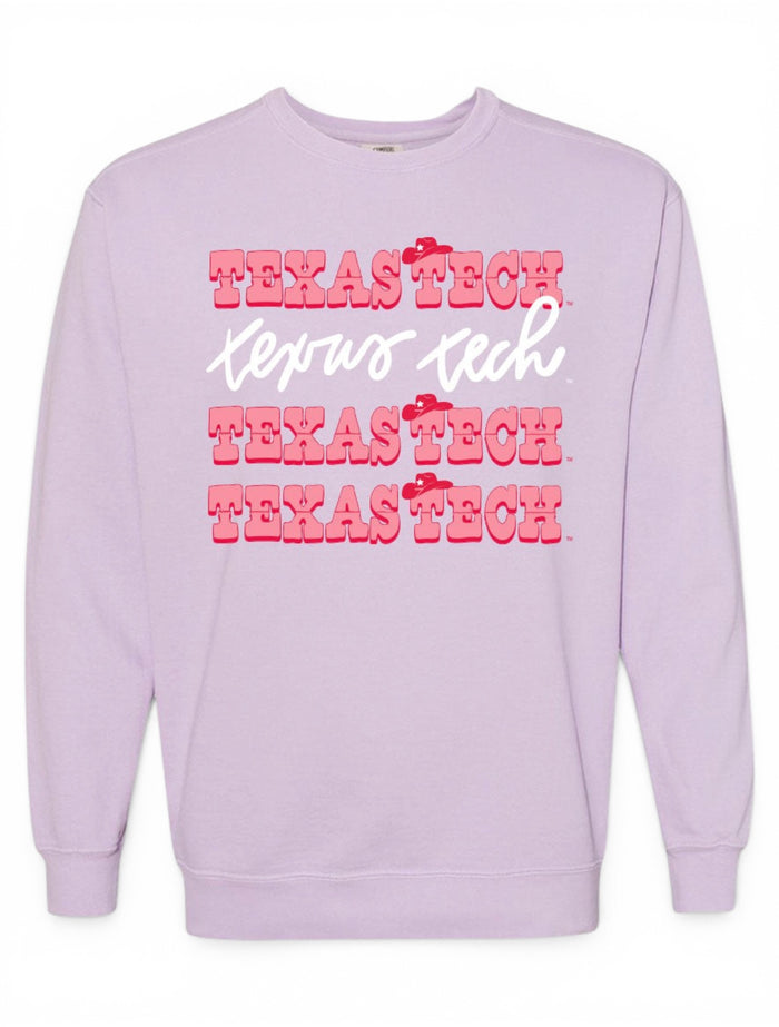 Texas Tech Red Raiders "Dolly Would" Comfort Crew Pullover – Front view