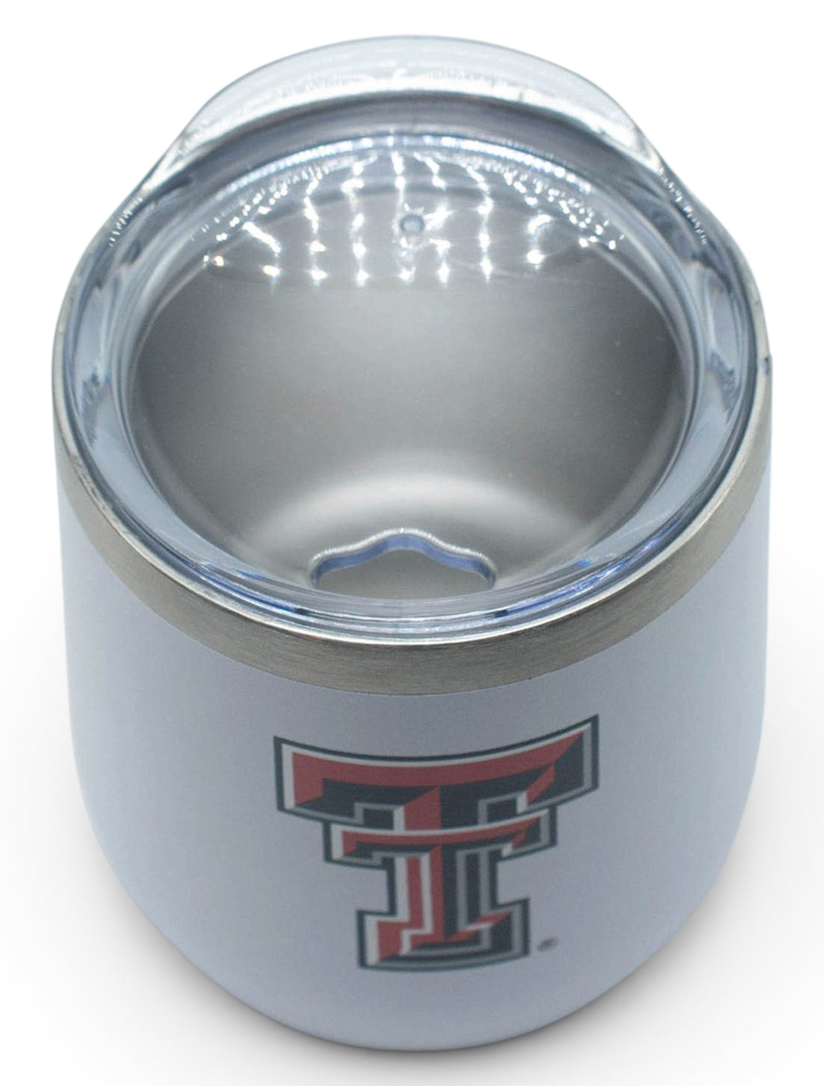 Texas Tech Red Raiders Double T "Cece" Wine Tumbler – White back view