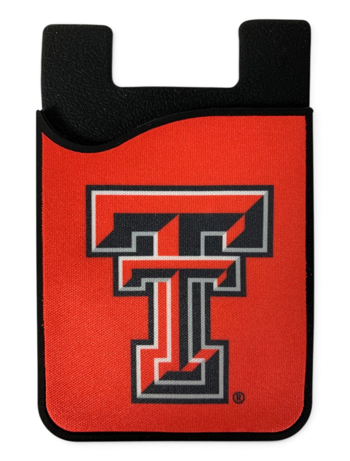 Texas Tech Red Raiders Double T Cell Phone ID Holder – Front view