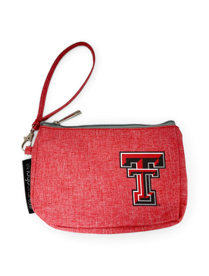 Texas Tech Red Raiders Double T Crosshatch Wristlet – Front view