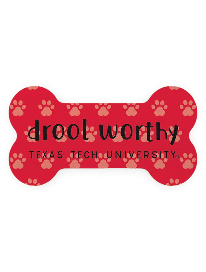Texas Tech Red Raiders Double T "Drool Worthy" Magnet – Front view