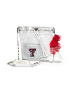 Texas Tech Red Raiders Double T  "Ella" Bucket Bag – Front view