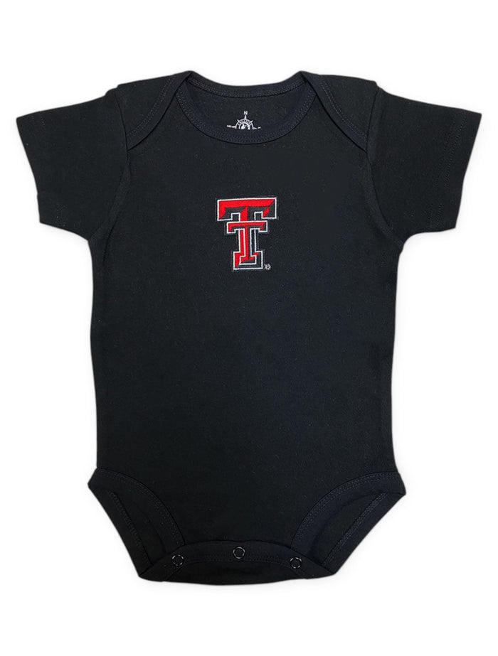 Texas Tech Red Raiders Double T Embroidered INFANT Onesie – Front view