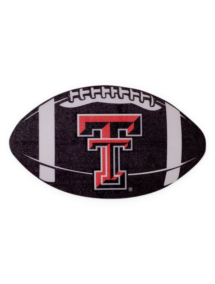 Texas Tech Red Raiders Double T Football Decal – front view
