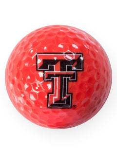 Texas Tech Red Raiders Double T Golf Ball – Red front view