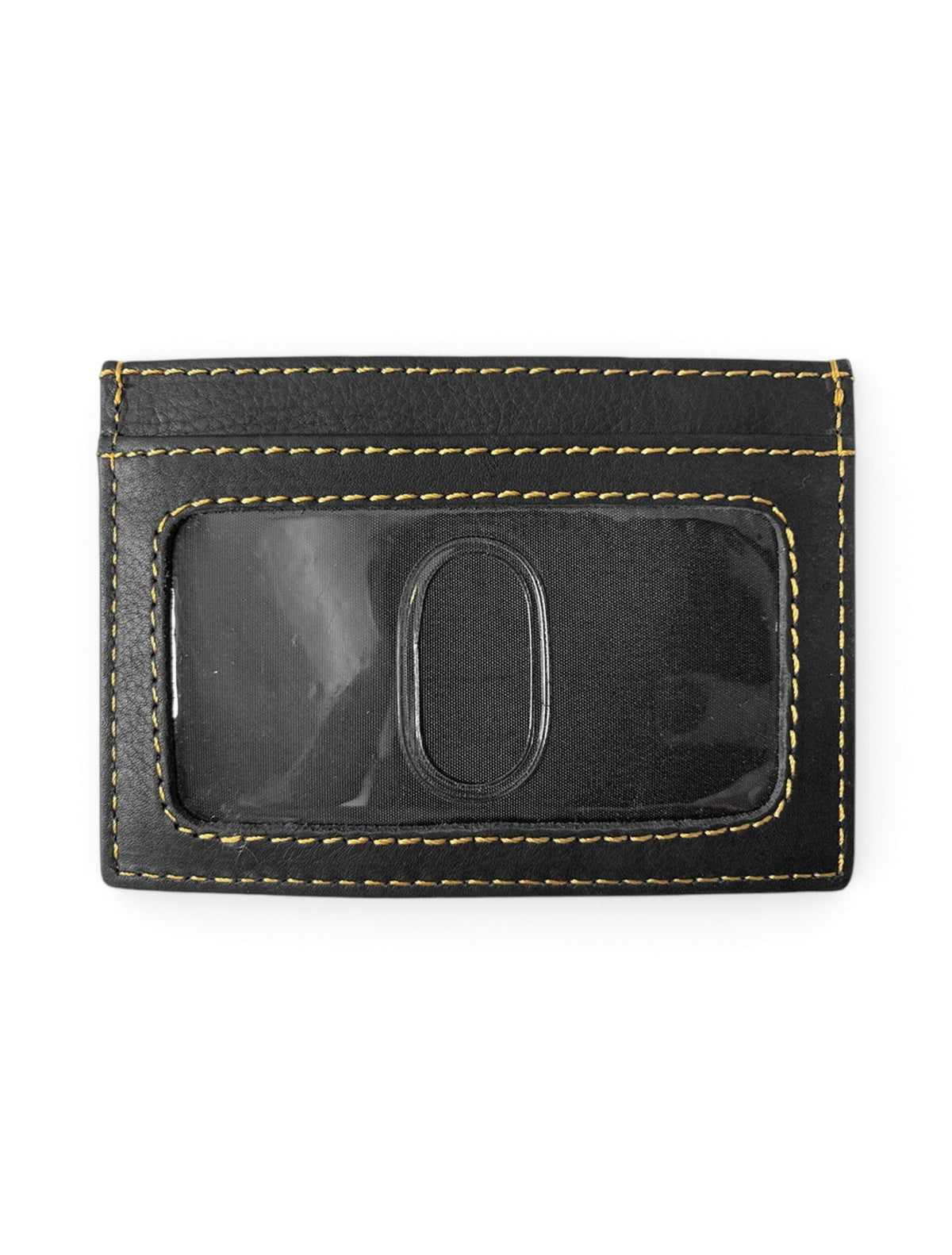 Texas Tech Red Raiders Double T Nappa Leather Card Holder – Black back view