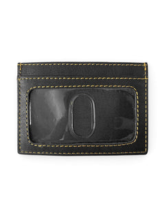 Texas Tech Red Raiders Double T Nappa Leather Card Holder – Black back view
