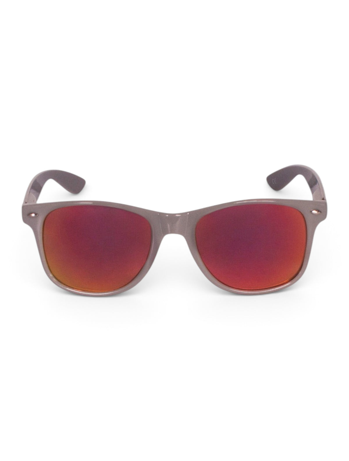 Texas Tech Red Raiders Double T on Grey Sunglasses with Mirrored Lenses – Detail