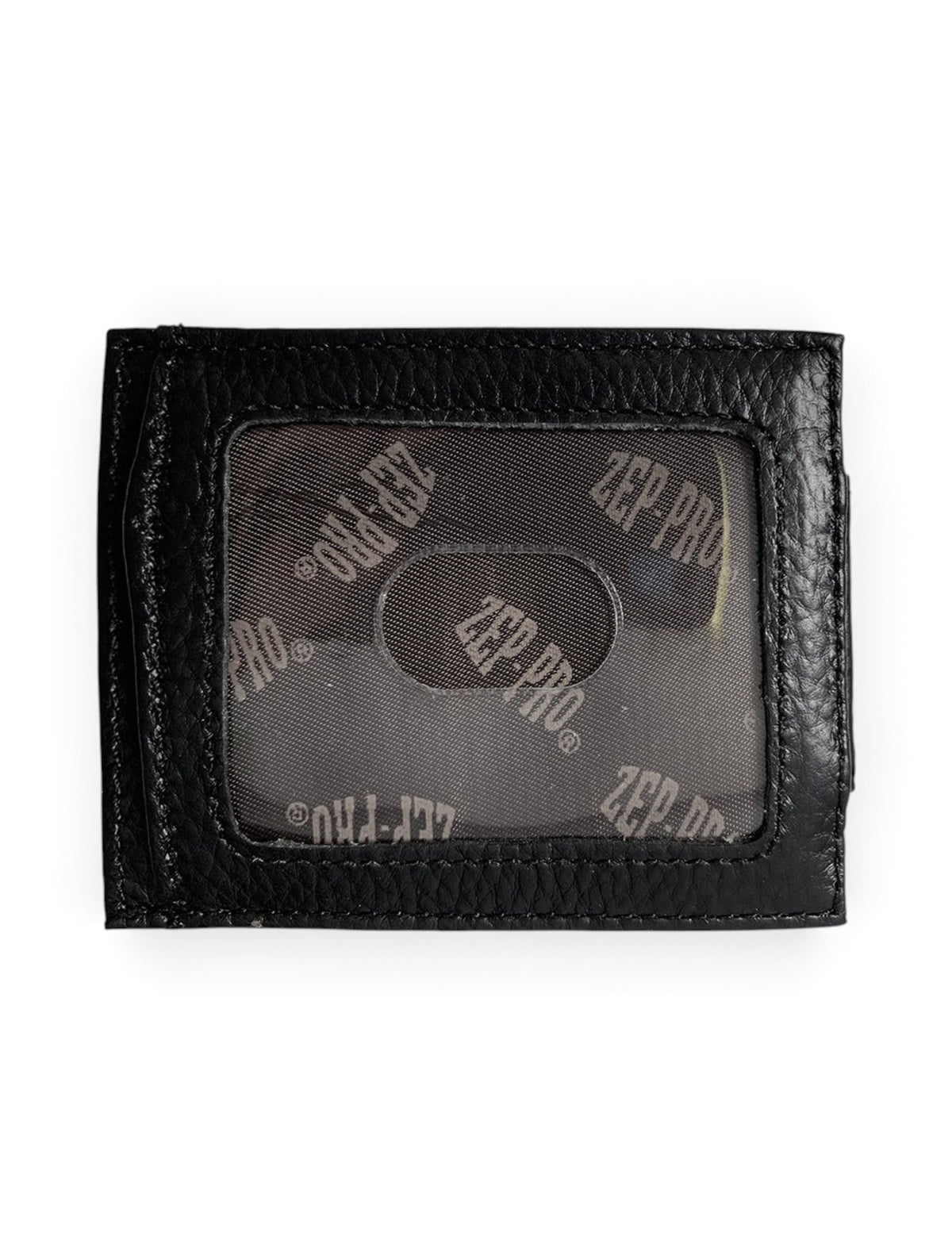 Texas Tech Red Raiders Double T  Pebble Black Front Pocket Wallet – Back view