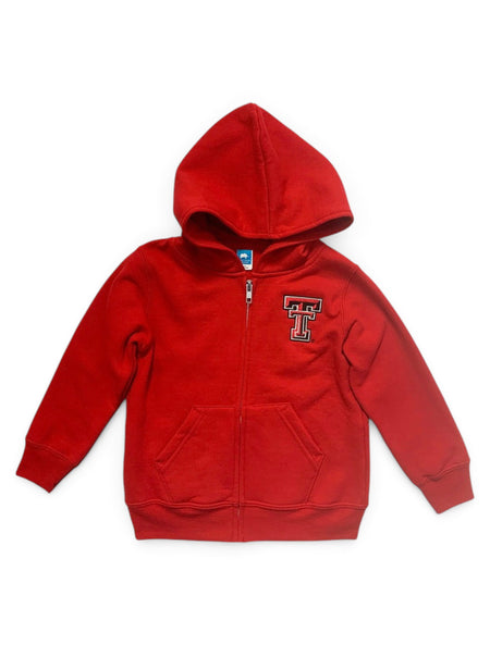 Texas Tech Red Raiders Double T "Precious Cargo" TODDLER Red Full-Zip Hoodie – Front view