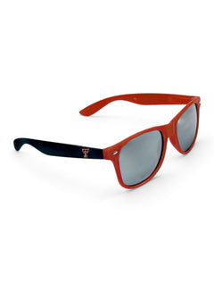 Texas Tech Red Raiders Double T Red and Black sunglasses – Front view