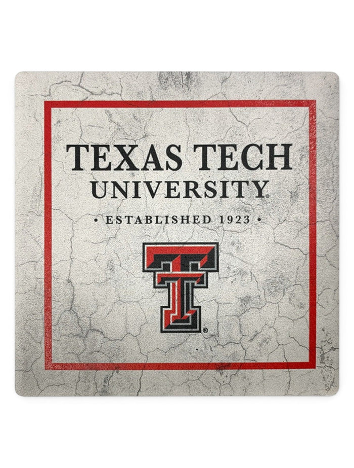Texas Tech Red Raiders Double T Sandstone Coaster – Front view