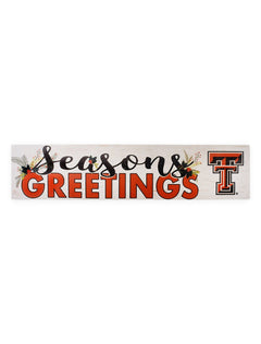 Texas Tech Red Raiders Double T "Season Greetings" Wall Decor – Front view