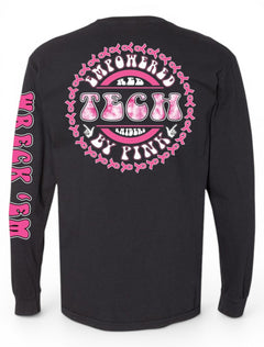 Texas Tech Red Raiders Empowered by Pink Breast Cancer Awareness Long Sleeve T-Shirt – Front view