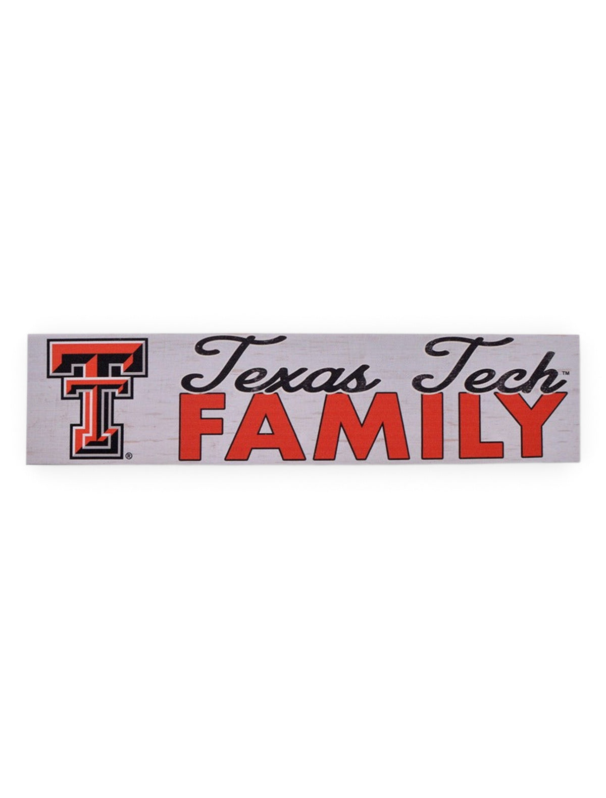 Texas Tech Red Raiders Family with Double T Wall Art – Front view