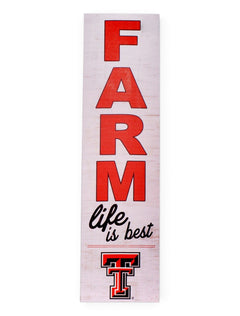 Texas Tech Red Raiders "Farm Life Is Best"  Wall Art – Front view