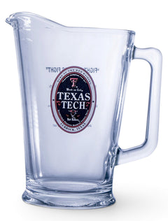 Texas Tech Red Raiders Fight Song Glass Pitcher – Front view