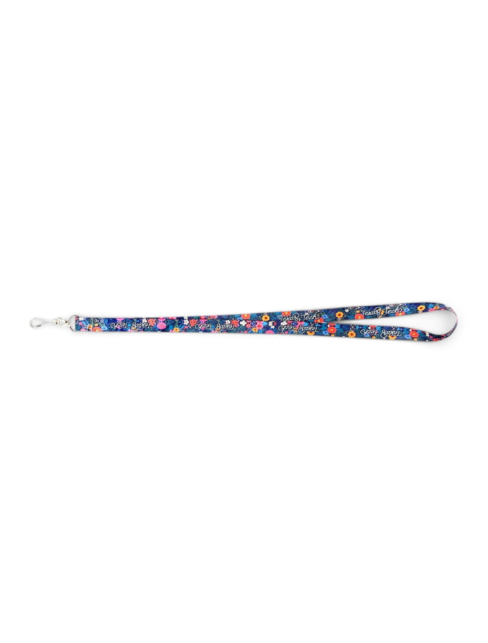 Texas Tech Red Raiders Floral Garden Lanyard – Front view