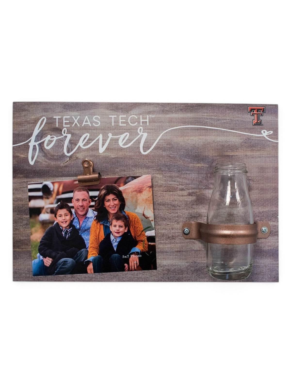 Texas Tech Red Raiders "Forever" Clip It Photo Frame Wall Decor – Front view