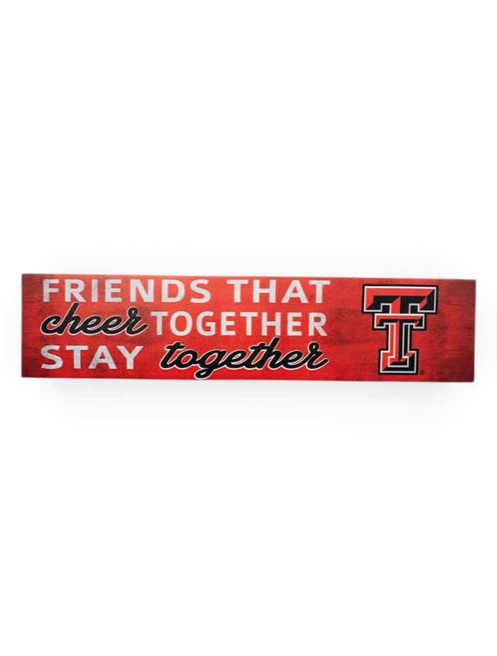 Texas Tech Red Raiders Friends with Double T Wall Decor – Front view