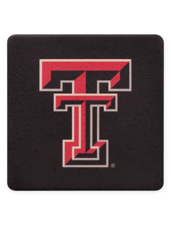 Texas Tech Red Raiders Full Color Double T Coaster – Front view