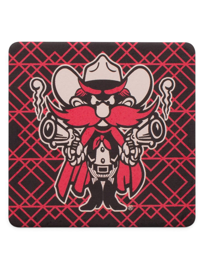 Texas Tech Red Raiders Geometric Raider Red Coaster – Front view