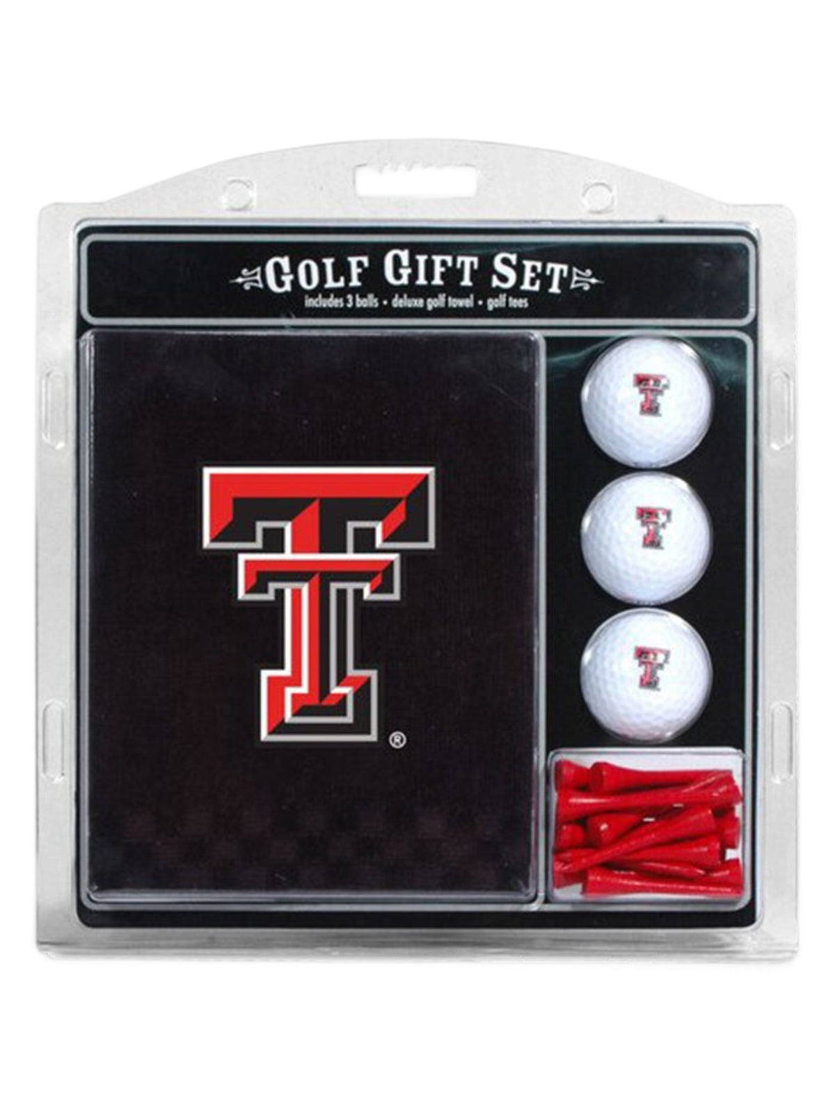 Texas Tech Red Raiders Golf Towel Gift Set – Front view