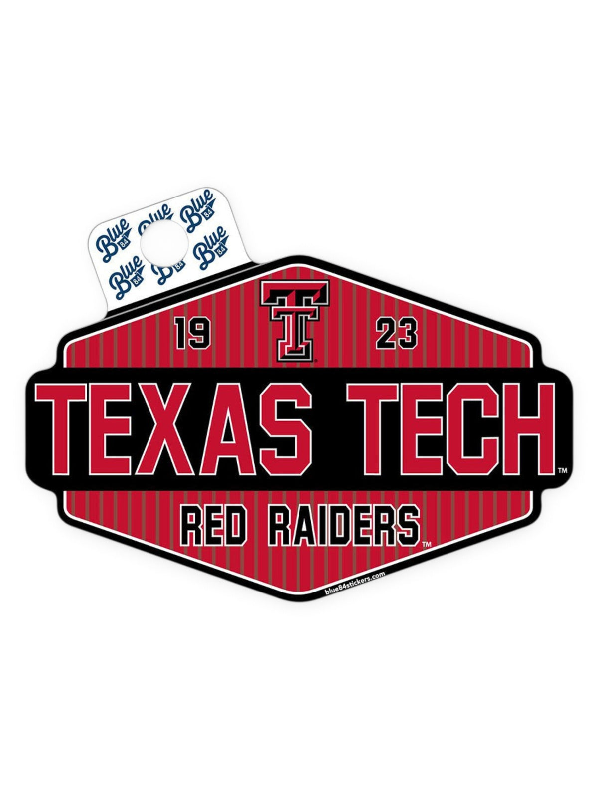 Texas Tech Red Raiders "Goody Bag" Red Raiders Decal – Front view
