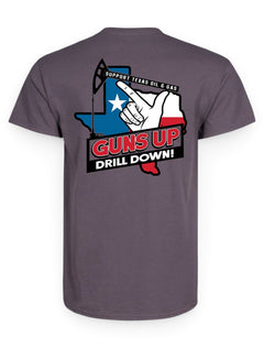 Texas Tech Red Raiders "Guns Up Drill Down" T-Shirt – Front view