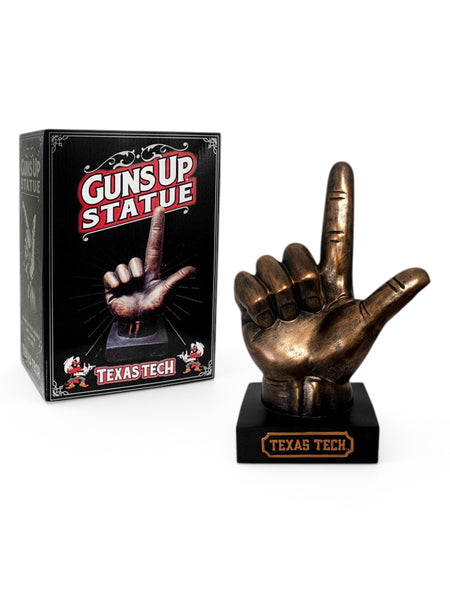 Texas Tech Red Raiders "Guns Up" Statue – Front view
