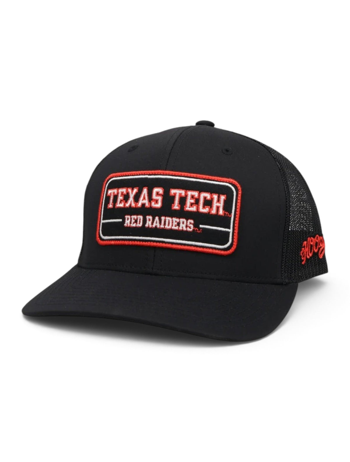 Texas Tech Red Raiders Hooey Hat with Vintage Red Raiders Patch Snapback YOUTH Cap – Front view
