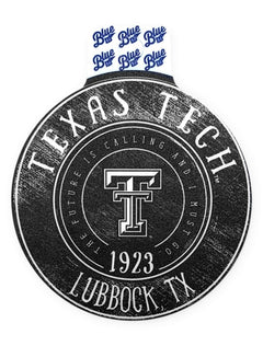 Texas Tech Red Raiders "Hopscotch Minted" Decal – Front view