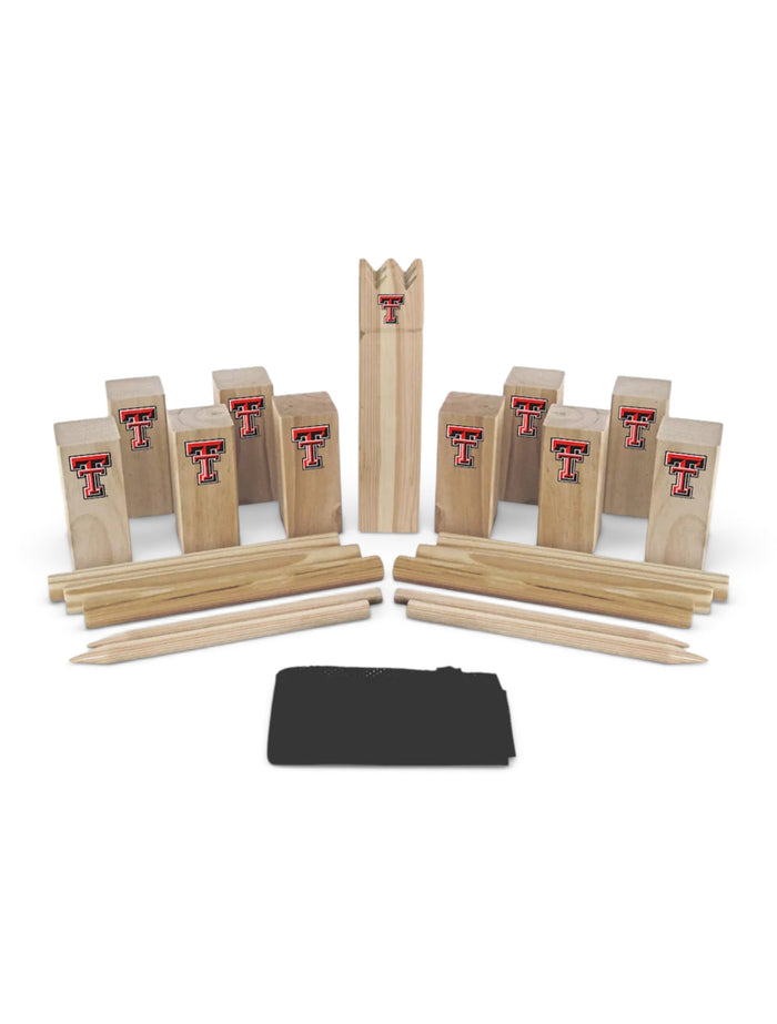 Texas Tech Red Raiders Kubb Viking Chess Game – Front view