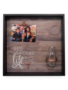 Texas Tech Red Raiders "Life Is Best" Clip It Photo Frame Wall Decor – Front view
