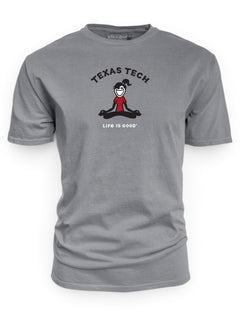 Texas Tech Red Raiders Life is Good "Yoga" T-Shirt – Front view