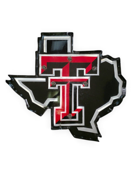 Texas Tech Red Raiders Lonestar Pride Logo Illuminated Metal Wall Decor – Front view