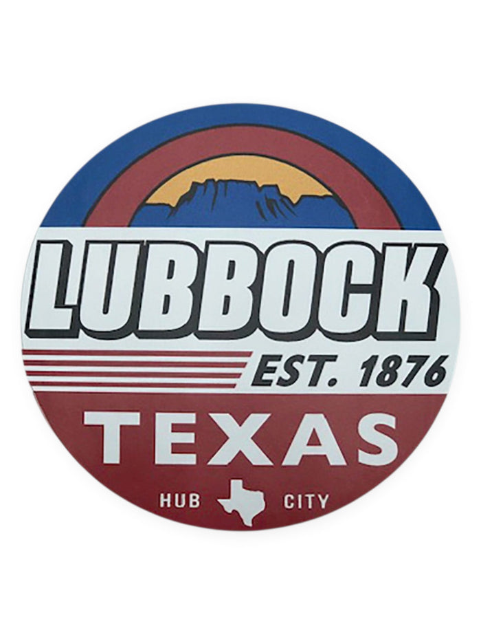 Texas Tech Red Raiders Lubbock, Texas Est 1876 Decal – Front view