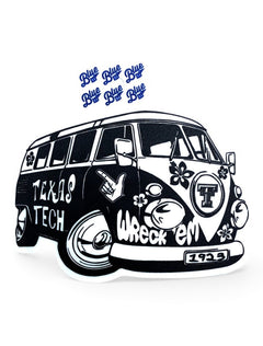 Texas Tech Red Raiders "Major Revamp Bus" Decal – Front view