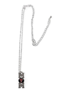 Texas Tech Red Raiders "MOM" Necklace – Front view